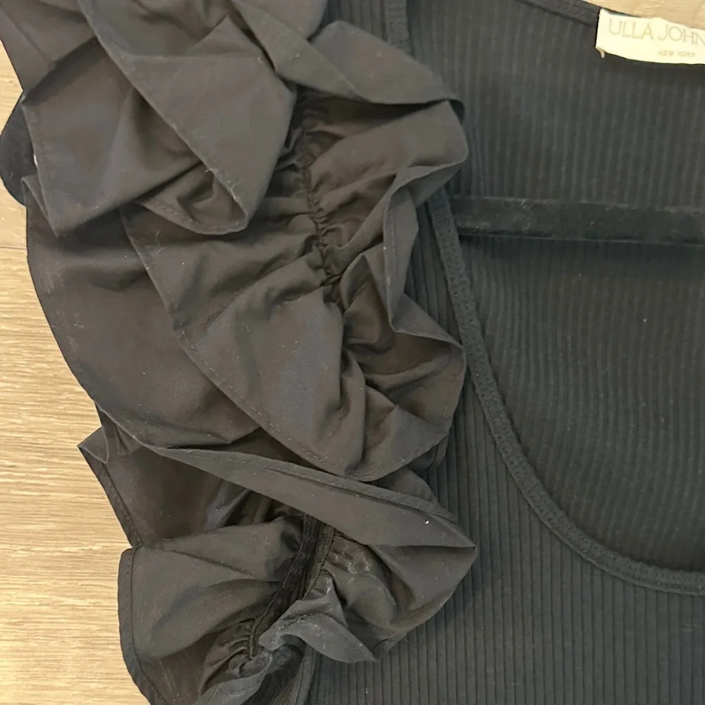 Ulla Johnson Black Ruffle Kids Dress - Picture 4 of 4